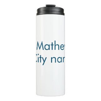 シンプルイニシャル文字モノグラムあなたの名前を追加する タンブラー