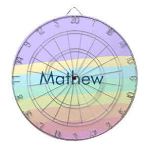 シンプルイニシャル文字モノグラムあなたの名前を追加する ダーツボード