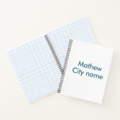 シンプルイニシャル文字モノグラムあなたの名前を追加する ノートブック (内部)