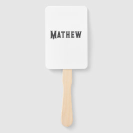 シンプルイニシャル文字モノグラムあなたの名前を追加する ハンドファン