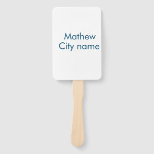 シンプルイニシャル文字モノグラムあなたの名前を追加する ハンドファン