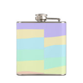 シンプルイニシャル文字モノグラムあなたの名前を追加する フラスク (裏面)