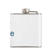 シンプルイニシャル文字モノグラムあなたの名前を追加する フラスク (裏面)