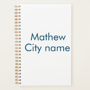 シンプルイニシャル文字モノグラムあなたの名前を追加する プランナー手帳