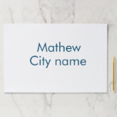 シンプルイニシャル文字モノグラムあなたの名前を追加する ペーパーパッド (インサイチュ)