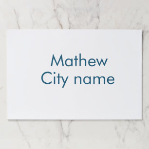 シンプルイニシャル文字モノグラムあなたの名前を追加する ペーパーパッド