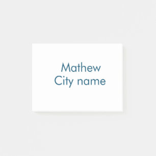 シンプルイニシャル文字モノグラムあなたの名前を追加する ポストイット