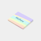 シンプルイニシャル文字モノグラムあなたの名前を追加する ポストイット (アングル)