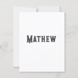 シンプルイニシャル文字モノグラムあなたの名前を追加する ポストカード