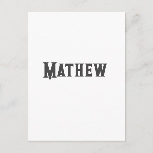 シンプルイニシャル文字モノグラムあなたの名前を追加する ポストカード (正面)