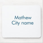 シンプルイニシャル文字モノグラムあなたの名前を追加する マウスパッド<br><div class="desc">デザイン</div>