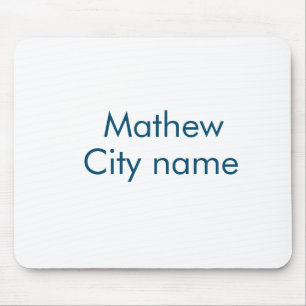 シンプルイニシャル文字モノグラムあなたの名前を追加する マウスパッド