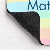 シンプルイニシャル文字モノグラムあなたの名前を追加する マウスパッド (コーナー)