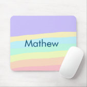 シンプルイニシャル文字モノグラムあなたの名前を追加する マウスパッド (マウス)