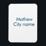 シンプルイニシャル文字モノグラムあなたの名前を追加する マグネット<br><div class="desc">デザイン</div>