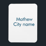 シンプルイニシャル文字モノグラムあなたの名前を追加する マグネット<br><div class="desc">デザイン</div>