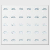 シンプルイニシャル文字モノグラムあなたの名前を追加する ラッピングペーパー (フラット)