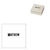 シンプルイニシャル文字モノグラムあなたの名前を追加する ラバースタンプ (押印)