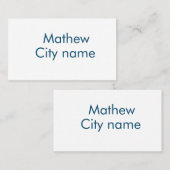 シンプルイニシャル文字モノグラムあなたの名前を追加する 名刺 (正面/裏面)
