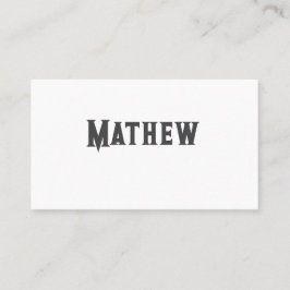 シンプルイニシャル文字モノグラムあなたの名前を追加する 名刺