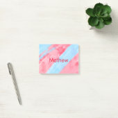 シンプルイニシャル文字モノグラムあなたの名前を追加赤b ポストイット (オフィス)