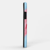 シンプルイニシャル文字モノグラムあなたの名前を追加赤b Case-Mate iPhoneケース (裏面/右)