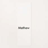 シンプルイニシャル文字モノグラムあなたの名前を追加  ヨガマット (正面)