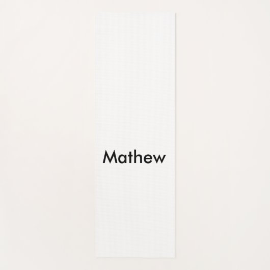 シンプルイニシャル文字モノグラムあなたの名前を追加  ヨガマット (正面)