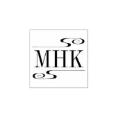 シンプルイニシャル1x1 ラバースタンプ (インプリント)