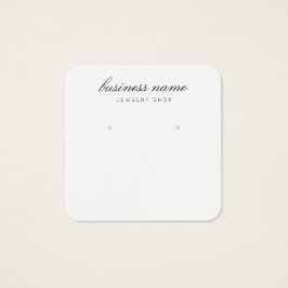 シンプルイヤリングジュエリー表示カード