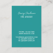 シンプルイヤリングホルダーデザイナジュエリー表示 名刺 (裏面)