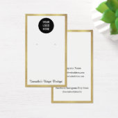 シンプルイヤリングホルダービジネスロゴ表示金ゴールド (デスク)