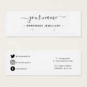 シンプルイヤリングミニディスプレイカード (正面&裏面)