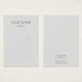 シンプルイヤリング表示カード (正面&裏面)