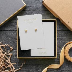 シンプルイヤリング表示カード