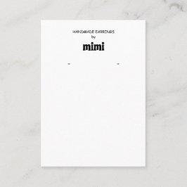 シンプルイヤリング表示名刺 名刺