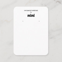 シンプルイヤリング表示名刺 名刺