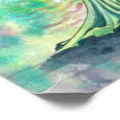 シンプルイラストレーションの物事の水の色 ポスター (角)