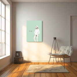 【シンプルイラスト】寿司娘ポスター Poster GenerativeAI フォトプリント