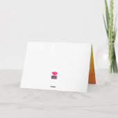 シンプルインサイドサプライズハッピーバースデー カード (裏面)