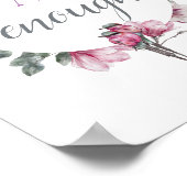 シンプルインスパイアの肯定でたくさんだ ポスター (角)