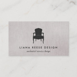シンプルインテリアフランスのデザイン椅子ロゴTAUPE 名刺