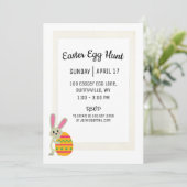 シンプルイースターエッグ狩りパーティの招待状 招待状 (スタンド正面)