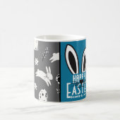 シンプルイースターバニーシンプルかわいい家族カスタム コーヒーマグカップ (中央)