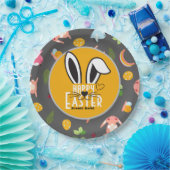 シンプルイースターバニー可愛いスタイリッシュ家族 ペーパープレート (パーティー)