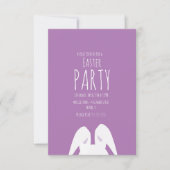 シンプルイースターパーティーキャロットバニーイベント招待状 招待状 (正面)