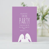 シンプルイースターパーティーキャロットバニーイベント招待状 招待状 (スタンド正面)