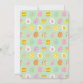 シンプルイースターブランチ卵狩りグリーンパープル 招待状 (裏面)