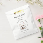 シンプルウェスティー結婚の感謝お願いバッグ フェイバーバッグ (封をした状態)
