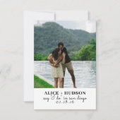 シンプルウェディングセイ・アイ・ドゥ セーブザデート (正面)